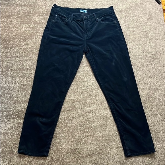 Mother The Dropout Navy Corduroys Size 25 - Picture 1 of 9